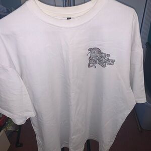 Classic White Short Sleeve Tee with Graphic